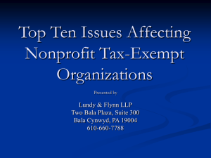 Core Federal Charitable Exemption Requirements