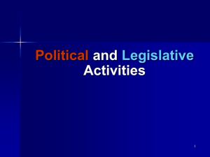 Political and Legislative Activities-TC[1]