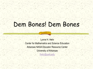 Dem Bones! - Center for Math and Science Education
