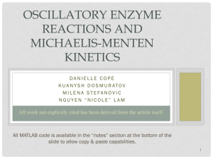 Oscillatory enzyme reactions and Michaelis