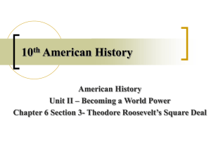 Theodore Roosevelt's Square Deal