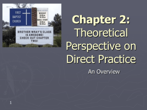 Theoretical Perspective Chapter 2
