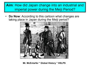 The Meiji Restoration - Mr McEntarfer's Social Studies Page