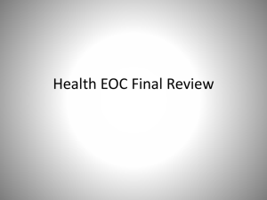 Health EOC Final Review