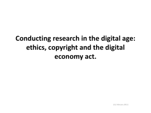Digital Research and Ethics…