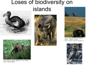 Biodiversity Losses - University of Windsor