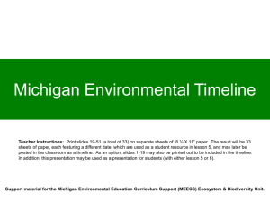 Michigan Ecological History - Mr. Lerchenfeldt's Classroom