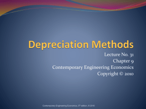 Depreciation Methods