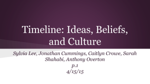 Timeline: Ideas, Beliefs, and Culture