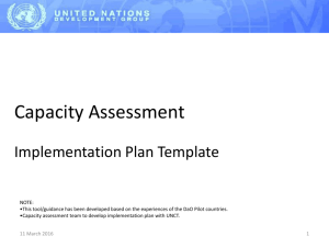 Implementation plan template