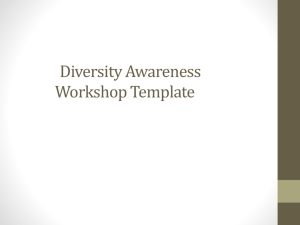 Template Diversity Awareness Workshop