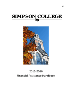 2 2015-2016 Financial Assistance Handbook Table of Contents 1