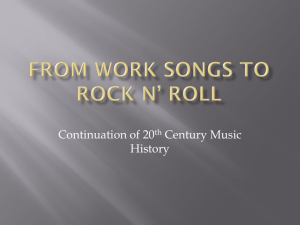 From Work Songs to Rock n' Roll