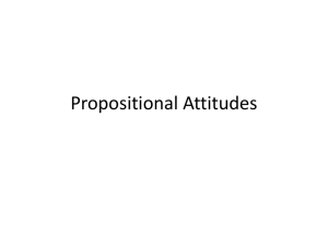 Propositional Attitudes (Powerpoint)