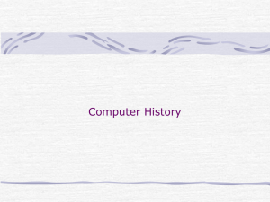 Computer History (. ppt )