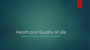 Intro to Health Psych/Biopsychosocial Model