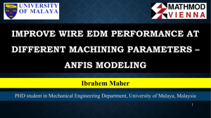 Improve wire EDM performance at different machining parameters