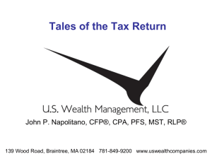 Why Tax Returns