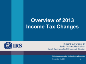 Tax Law Update (MACE Nov 21 2013)
