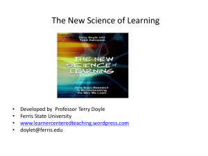 The New Science of Learning - Center for Teaching Excellence