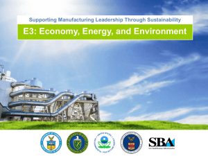 Supporting Manufacturing Leadership Through Sustainability