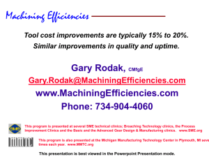 Skill Enhancement programs - Machining Efficiencies, Inc.
