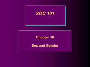 Chapter 10: Sex, Gender, and Sexuality