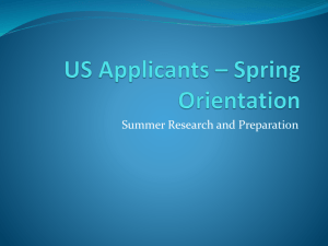 US & International Applications