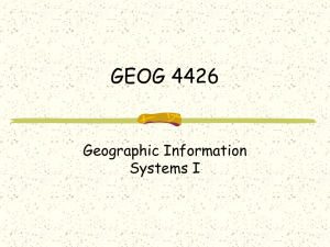 Geography 176A Introduction to Geographic Information Systems