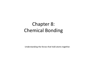 Bonding and Molecular Structure Orbital Hybridization