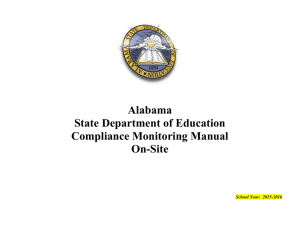 To 2015-2016 Compliance Monitoring On