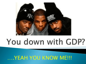 You down with GDP?