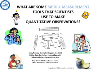 Metric Measurement Presentation