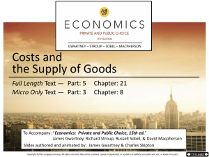 Cost and the Supply of Goods (15th ed.)