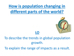 How and why is population changing in different parts of the world?