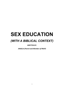 What God says about sex? - Parents Of Black UK Pupils