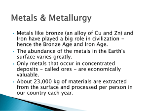 Metals & Metallurgy
