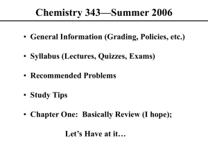 Organic Chemistry: What and Why