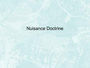 Nuisance Doctrine