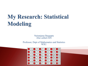 The Stats side of things - Department of Mathematics and Statistics