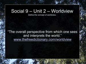 Social 9 Worldview P1
