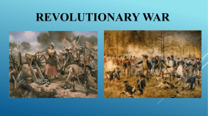 Battle of Lexington & Concord – April 1775