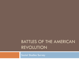 Battles of the American Revolution PowerPoint