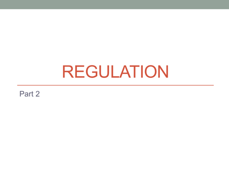 Government Regulation Meaning In Economics