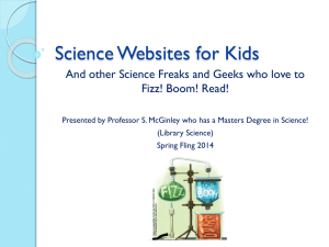 Science Websites for Kids - West Virginia Library Association