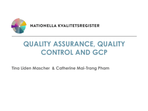 Quality Management - Att driva kvalitetsregister