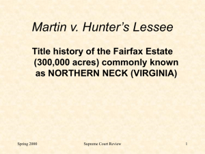 Martin v. Hunter's Lessee