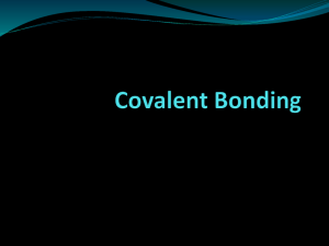 Coavlent Bonding PowerPoint