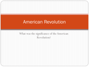 American Revolution - Troup County School System