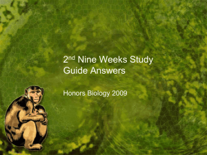 2nd 9wks study guide answers 2011